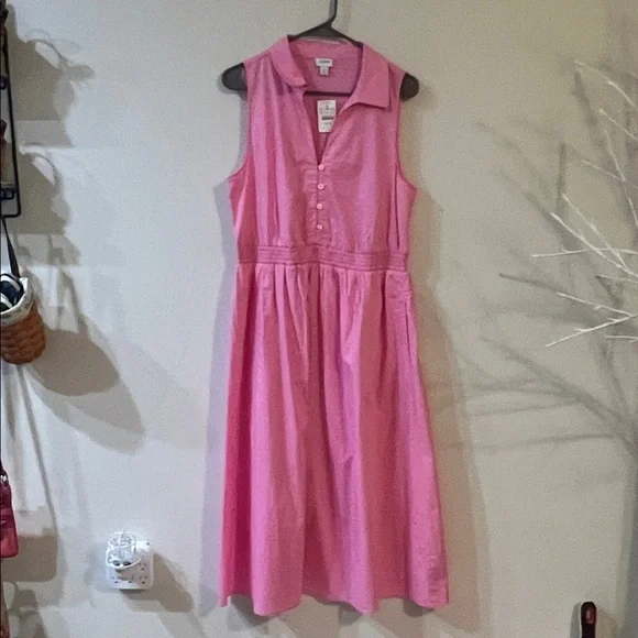 J. Crew Pink Midi Dress - Picture 1 of 3